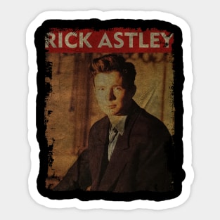 TEXTURE ART- Rick Astley - RETRO STYLE 1 Sticker